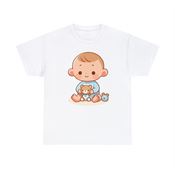 Bouncing Baby Boy Unisex Heavy Cotton T-Shirt X-Large