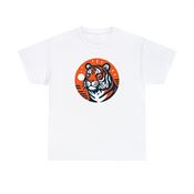 Majestic Tiger Unisex Heavy Cotton T-Shirt Large