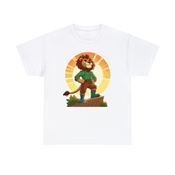 Intrepid Brave Lion Explorer Unisex Heavy Cotton T-Shirt Medium