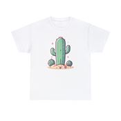 Sparkling Desert Oasis Cactus Unisex Heavy Cotton T-Shirt Medium